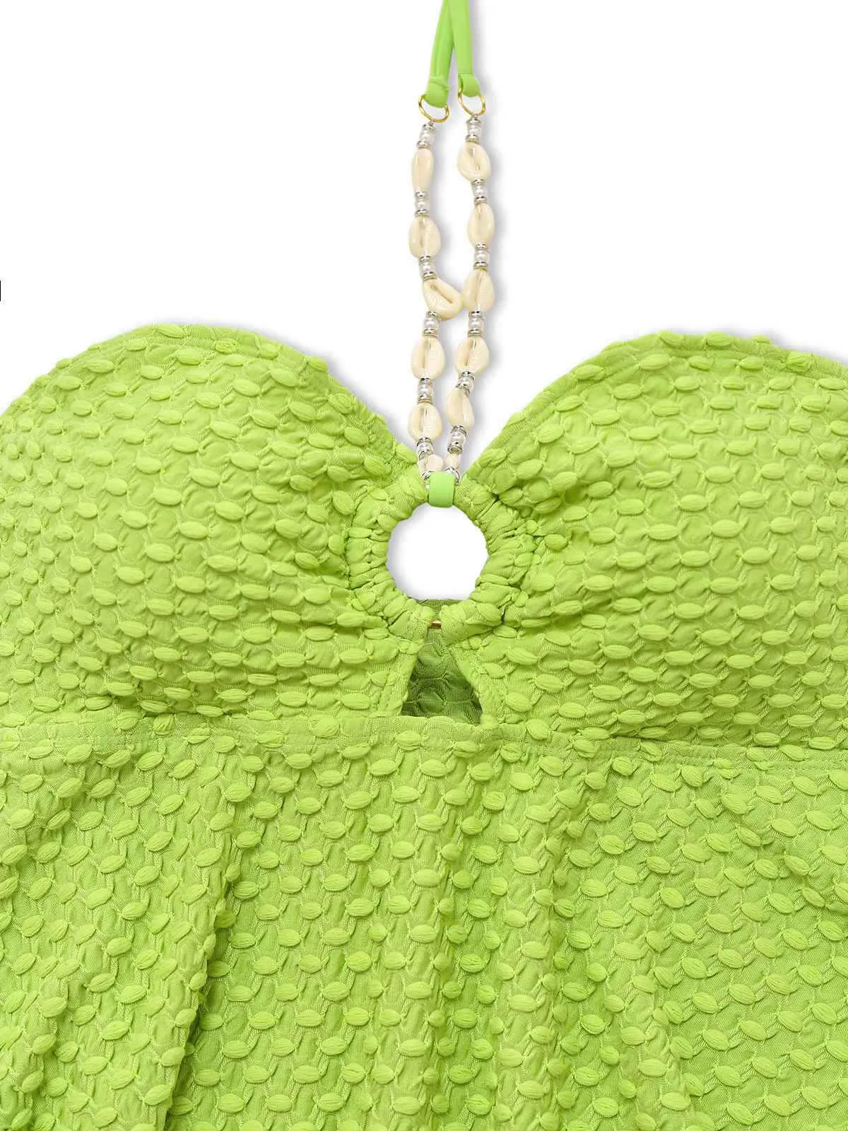 1940s Seashell Chain Lace-Up Halter Swimsuit sold by Retro Stage product image thumbnail 3