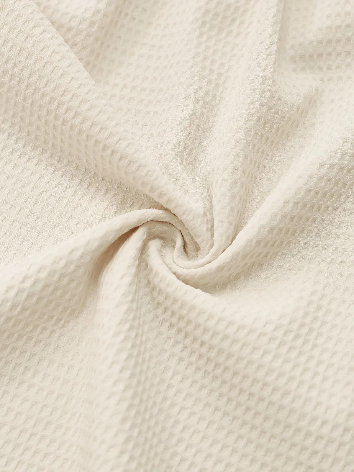 Beige 1950s Solid Spaghetti Straps Smocked Romper sold by Retro Stage product image thumbnail 4