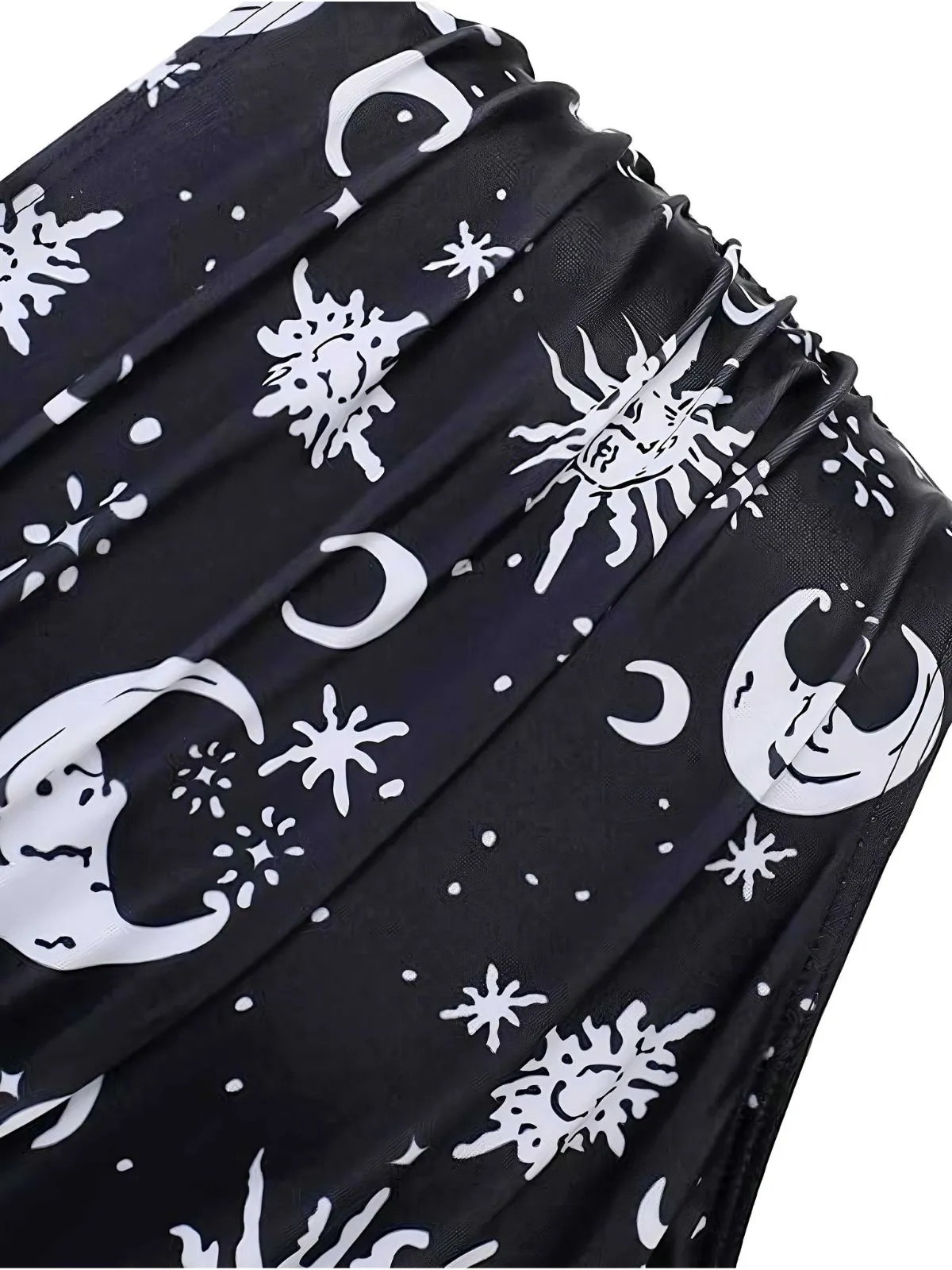 Black 1980s Strap Galaxy Print Gothic Bikini Set sold by Retro Stage product image thumbnail 4