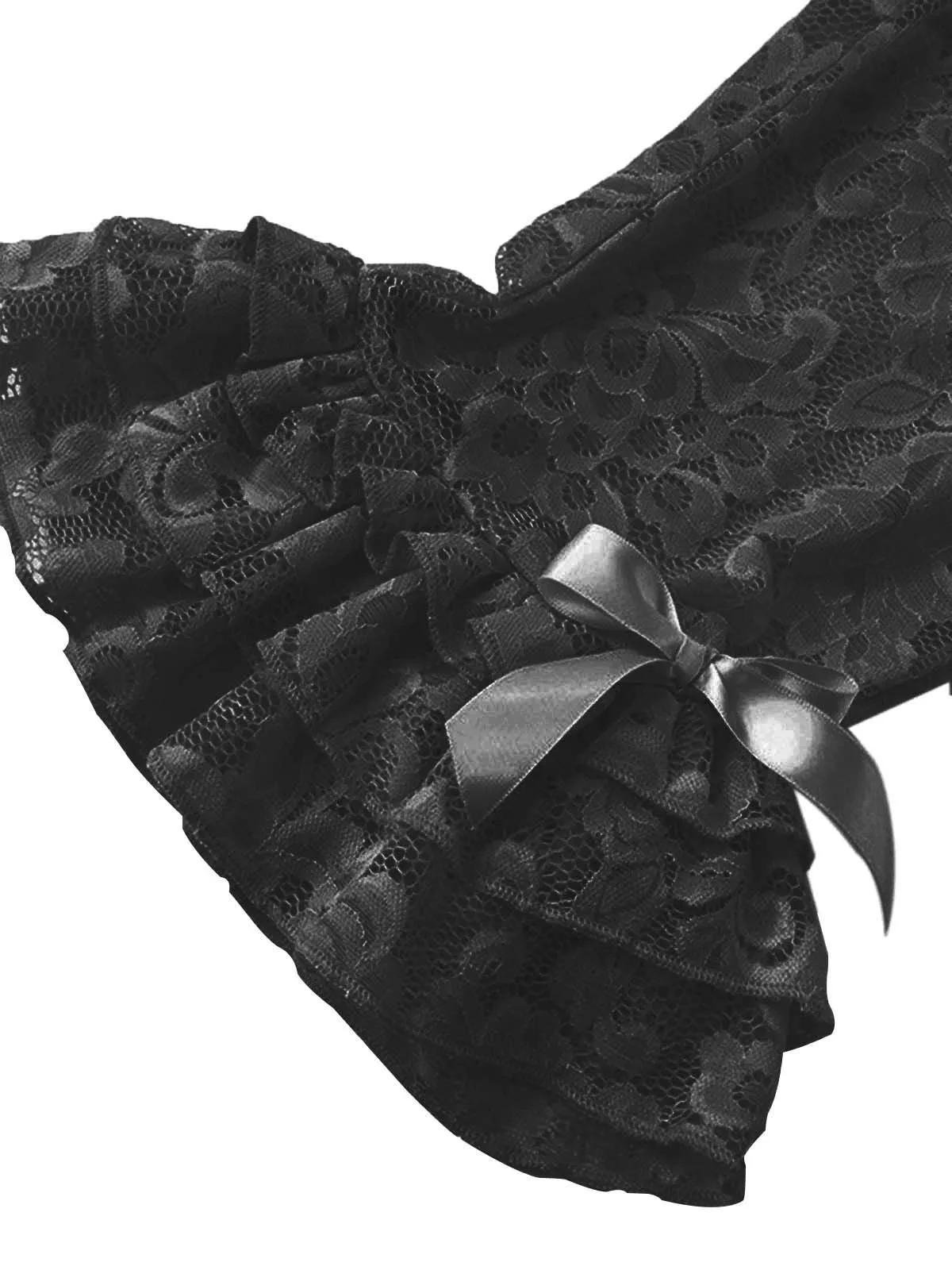 1950s Retro Lace Ruffles Capri Pants sold by Retro Stage product image thumbnail 3