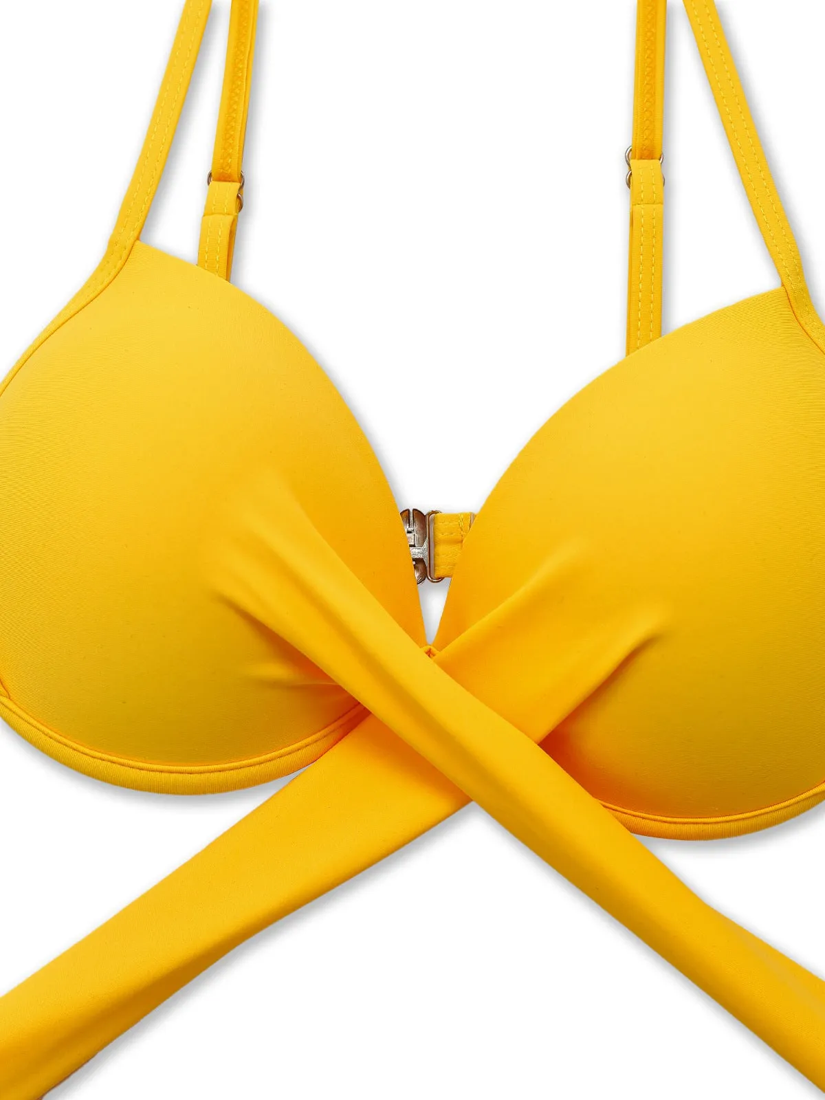 Yellow 1950s Sunflower Tie Back Bikini Set sold by Retro Stage product image thumbnail 3