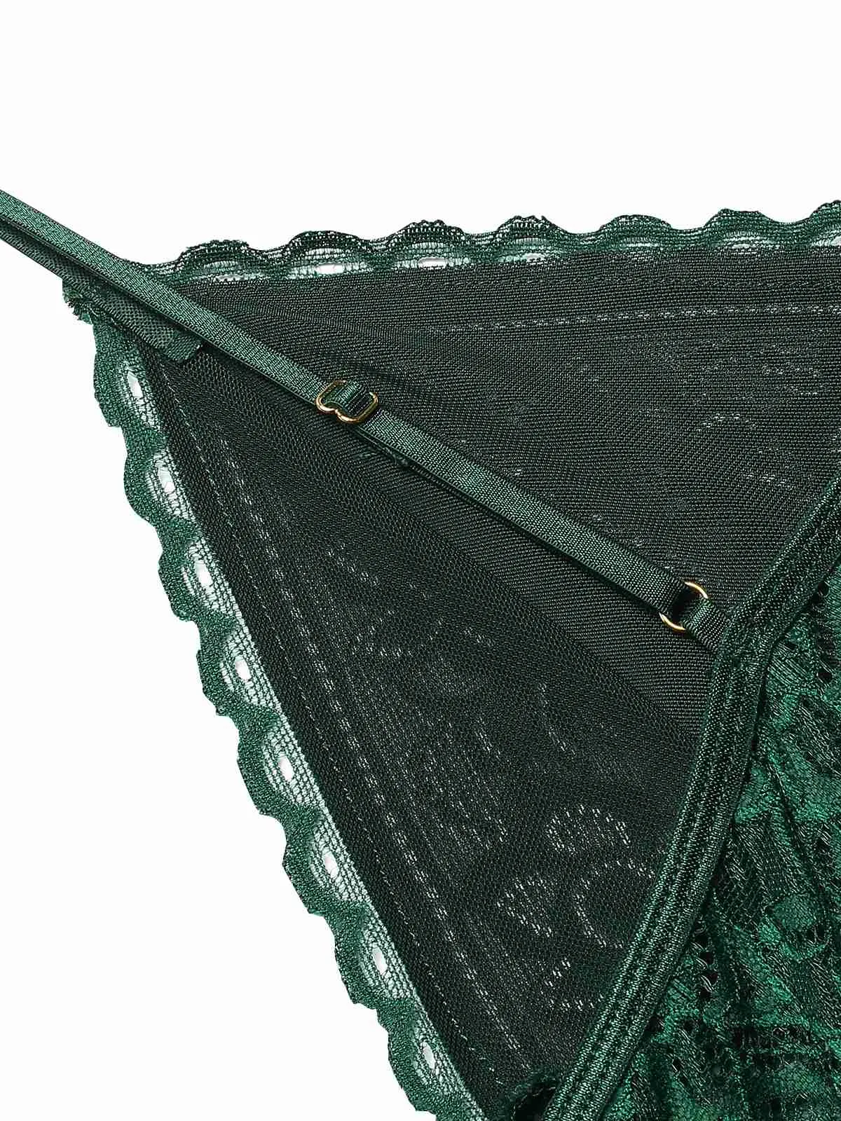 1960s Spaghetti Straps Lace Sheer Nightgown sold by Retro Stage product image thumbnail 5