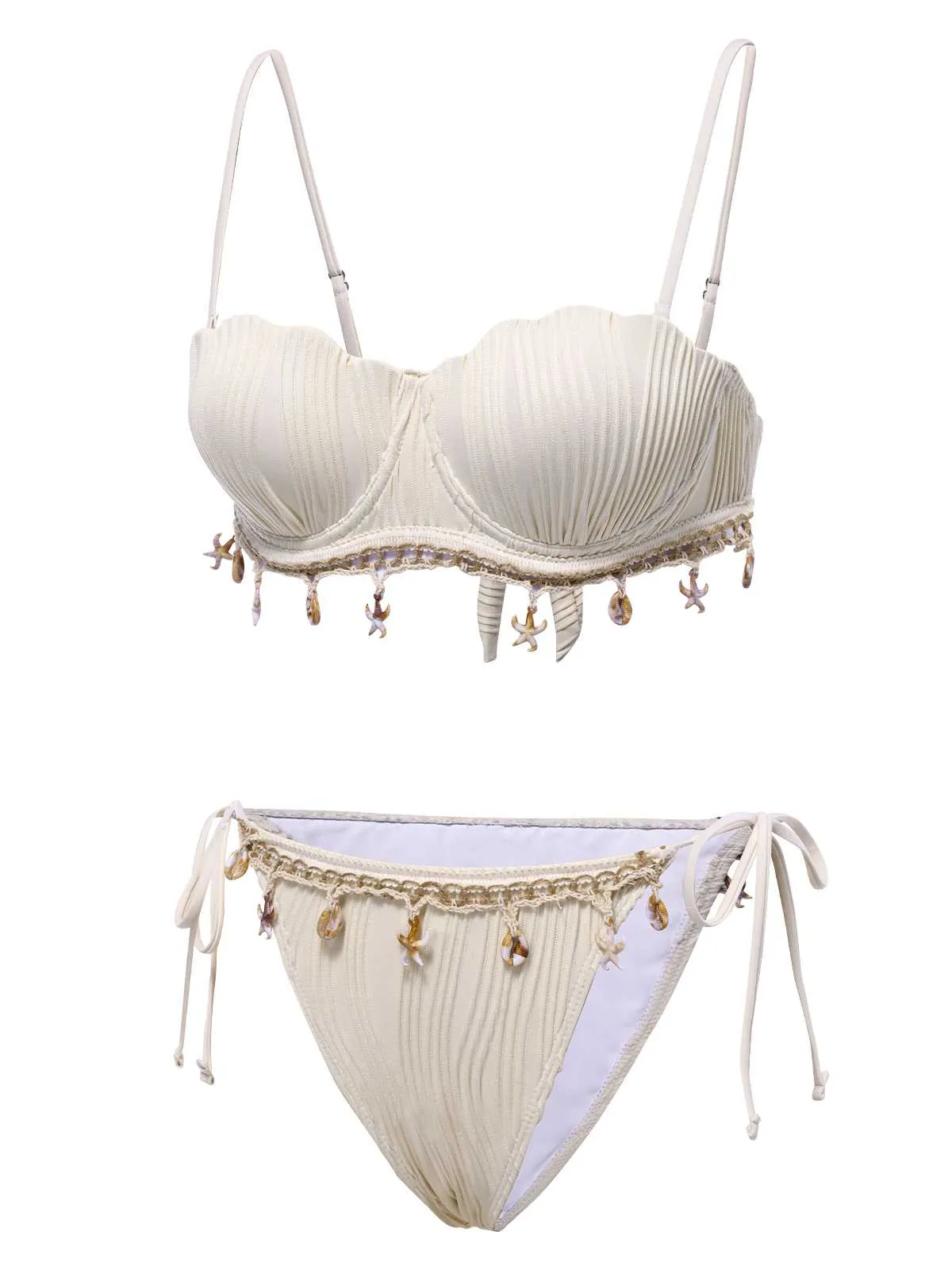 1950s Spaghetti Strap Beach Seashell Starfish Bikini sold by Retro Stage product image thumbnail 2
