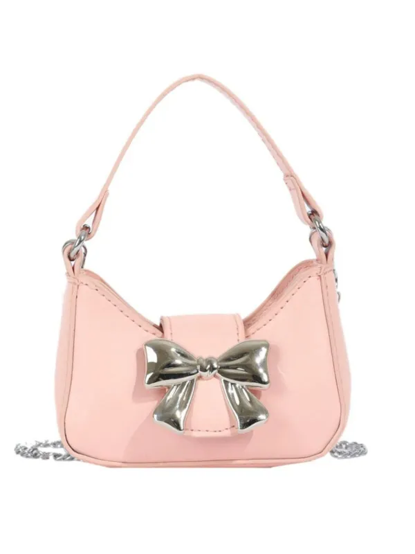 Vintage Leather Bow Handle Handbag made by Retro Stage