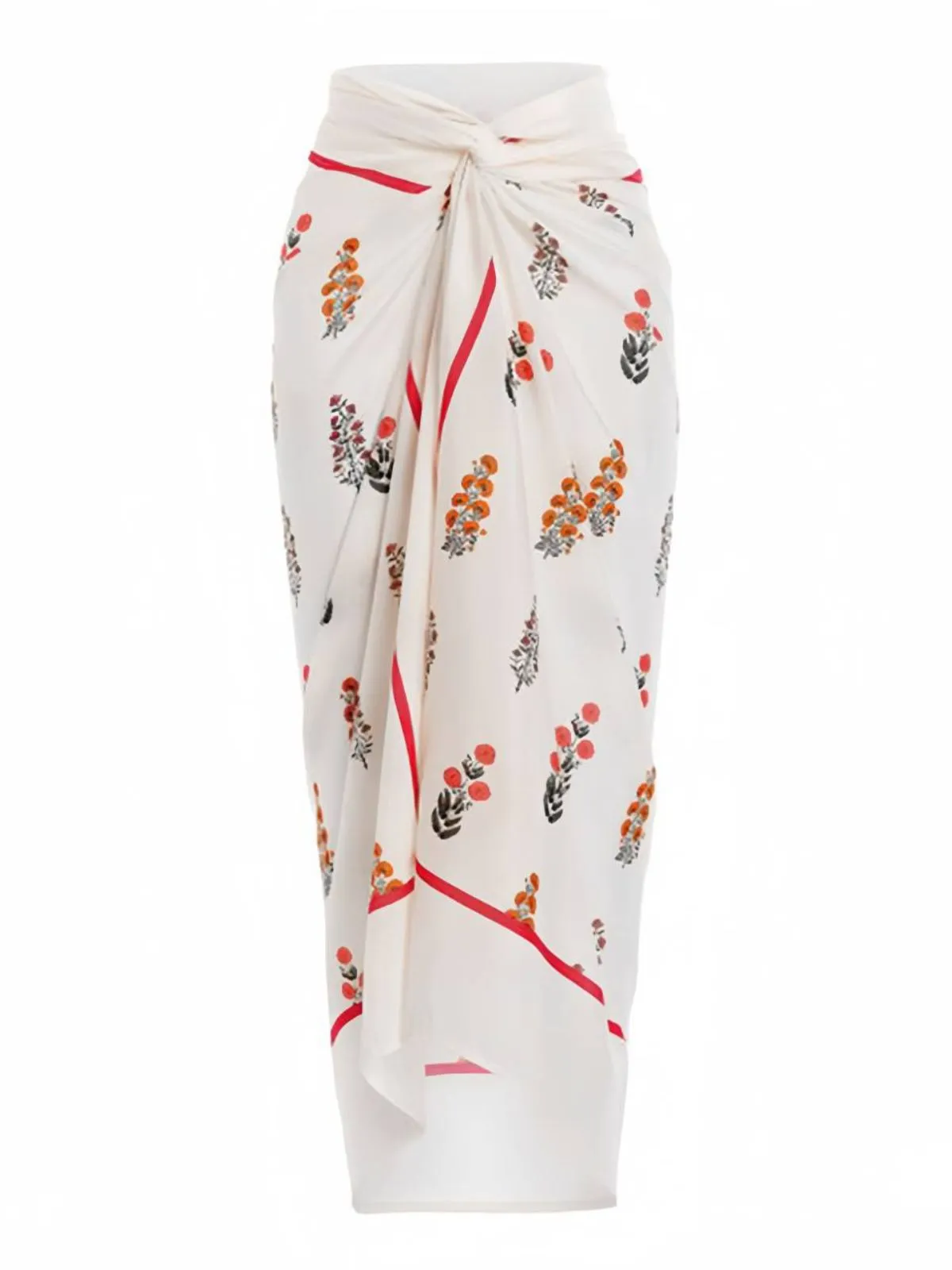 Beige 1960s Plants & Floral Cover-Up sold by Retro Stage