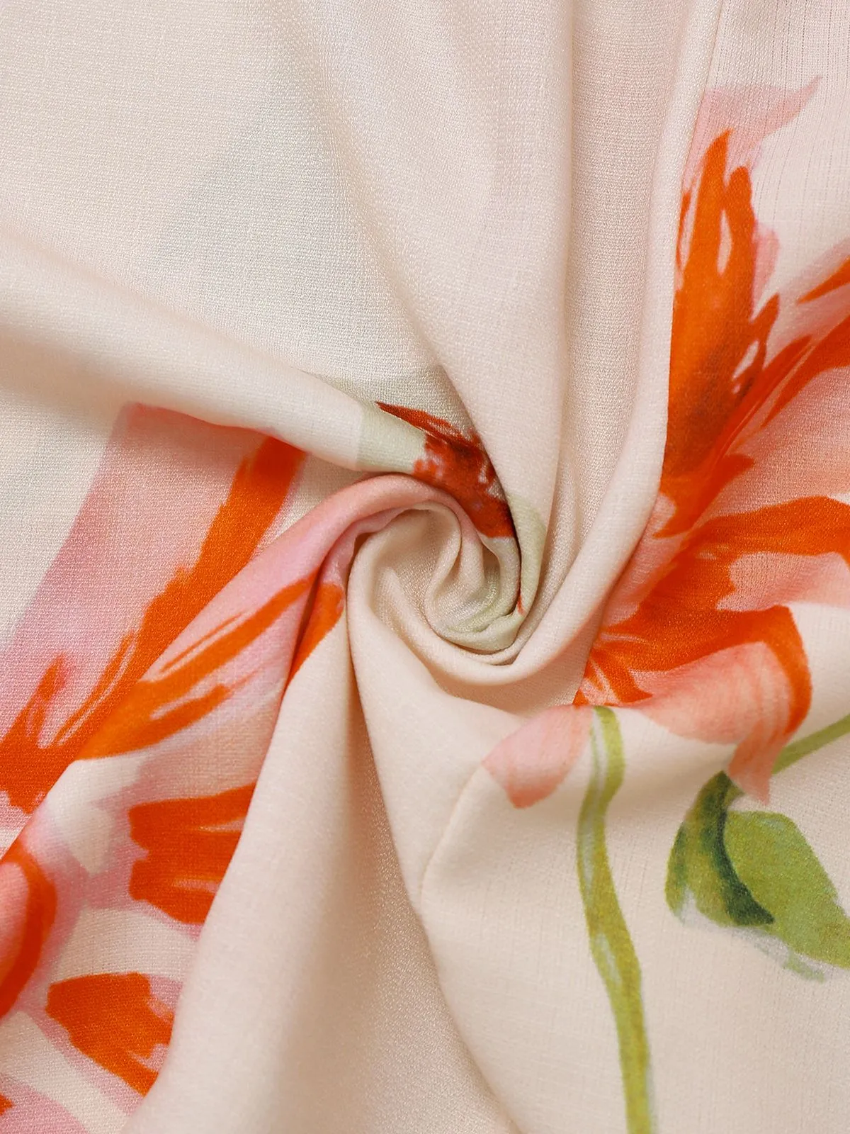 1940s Floral Backless Wide Strap Dress sold by Retro Stage product image thumbnail 5