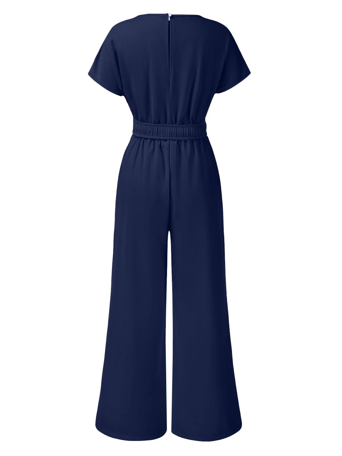 1950s Solid V-Neck Belted Jumpsuit sold by Retro Stage product image thumbnail 5