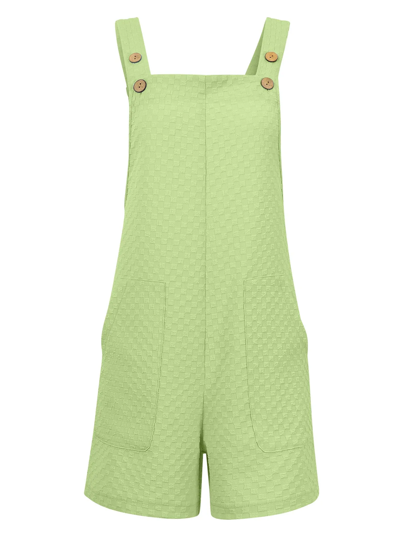 1940s Button Pocket Strap Straight Romper sold by Retro Stage