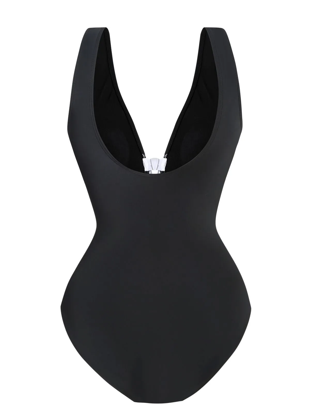 2PCS Black 1940s Bow One-Piece Swimsuit & Swim Skirt sold by Retro Stage product image thumbnail 2