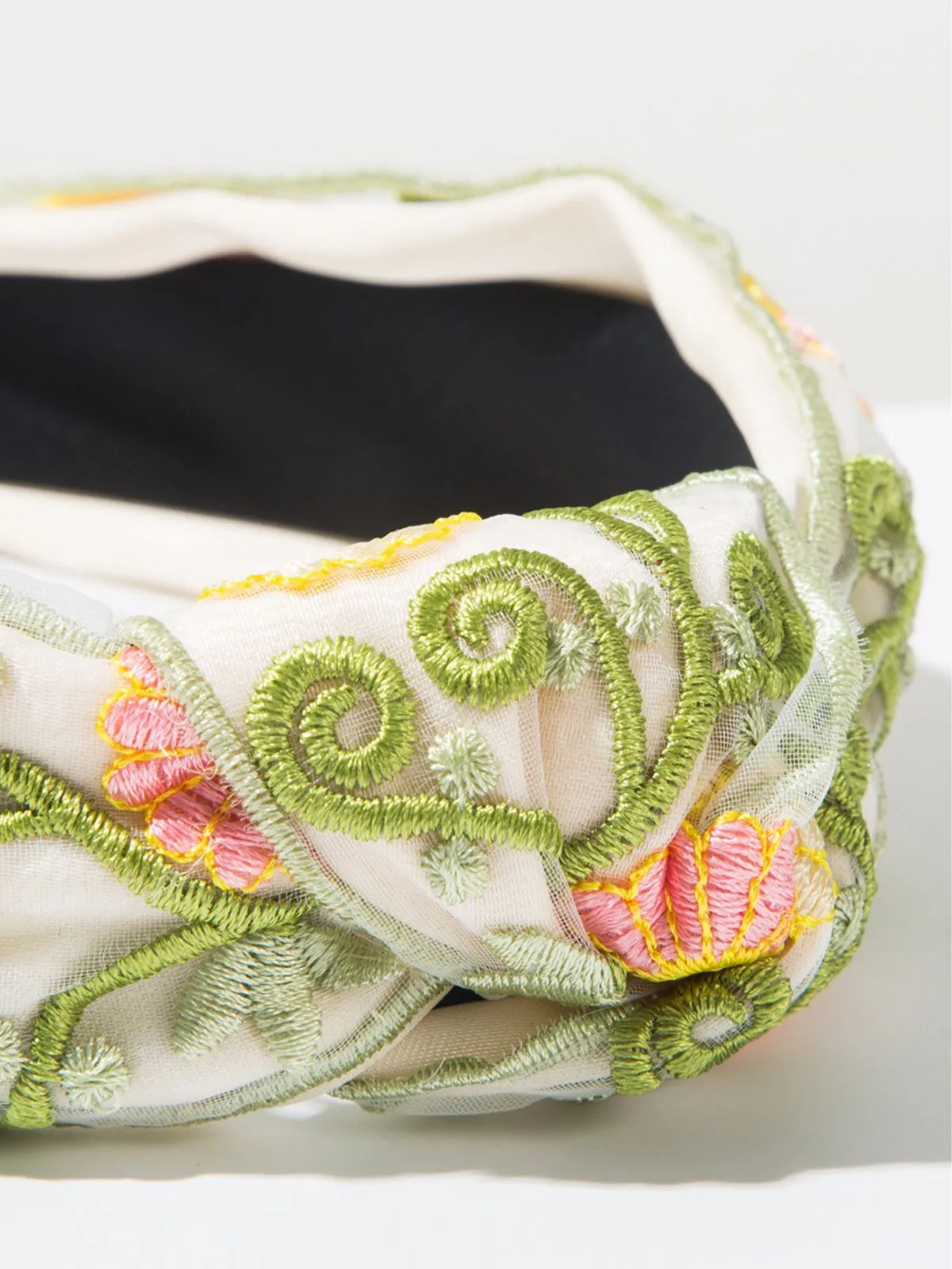 Retro Boho Embroidered Floral Headband sold by Retro Stage product image thumbnail 3