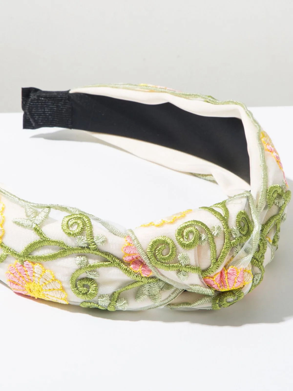 Retro Boho Embroidered Floral Headband sold by Retro Stage product image thumbnail 2