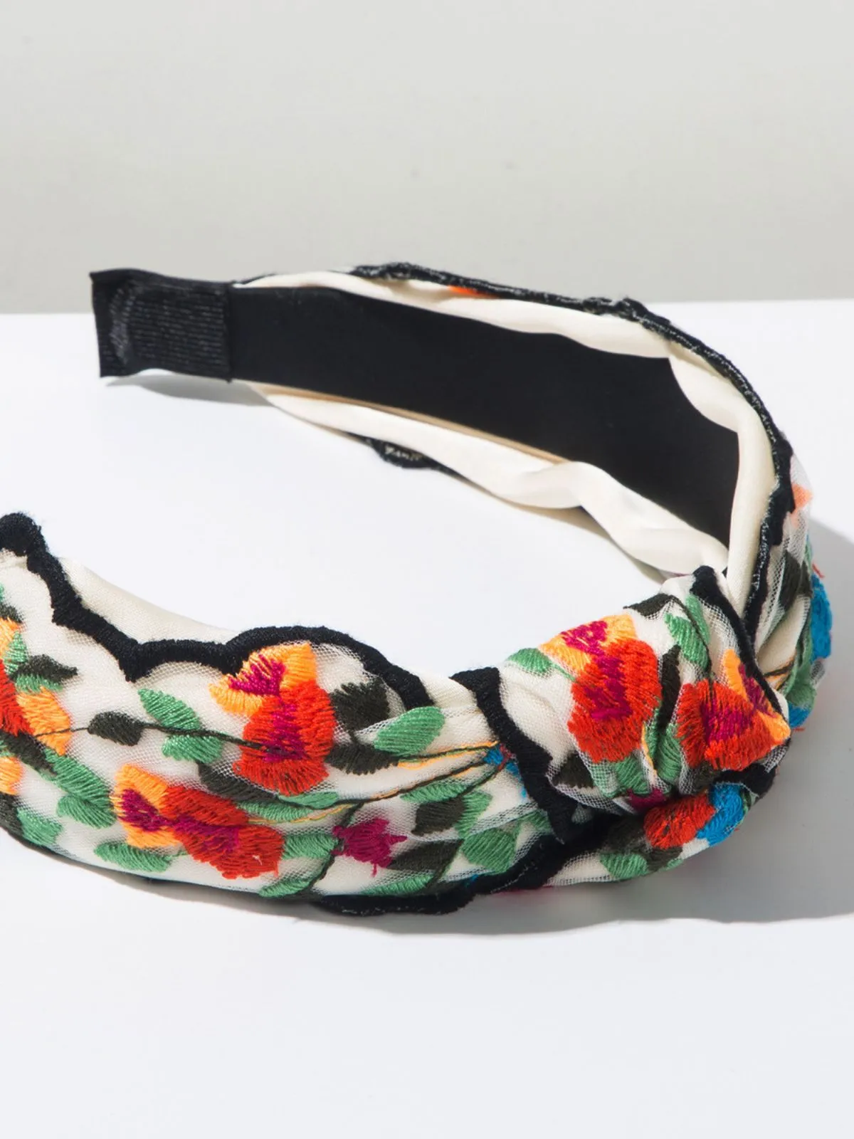 Retro Boho Embroidered Floral Headband sold by Retro Stage product image thumbnail 5