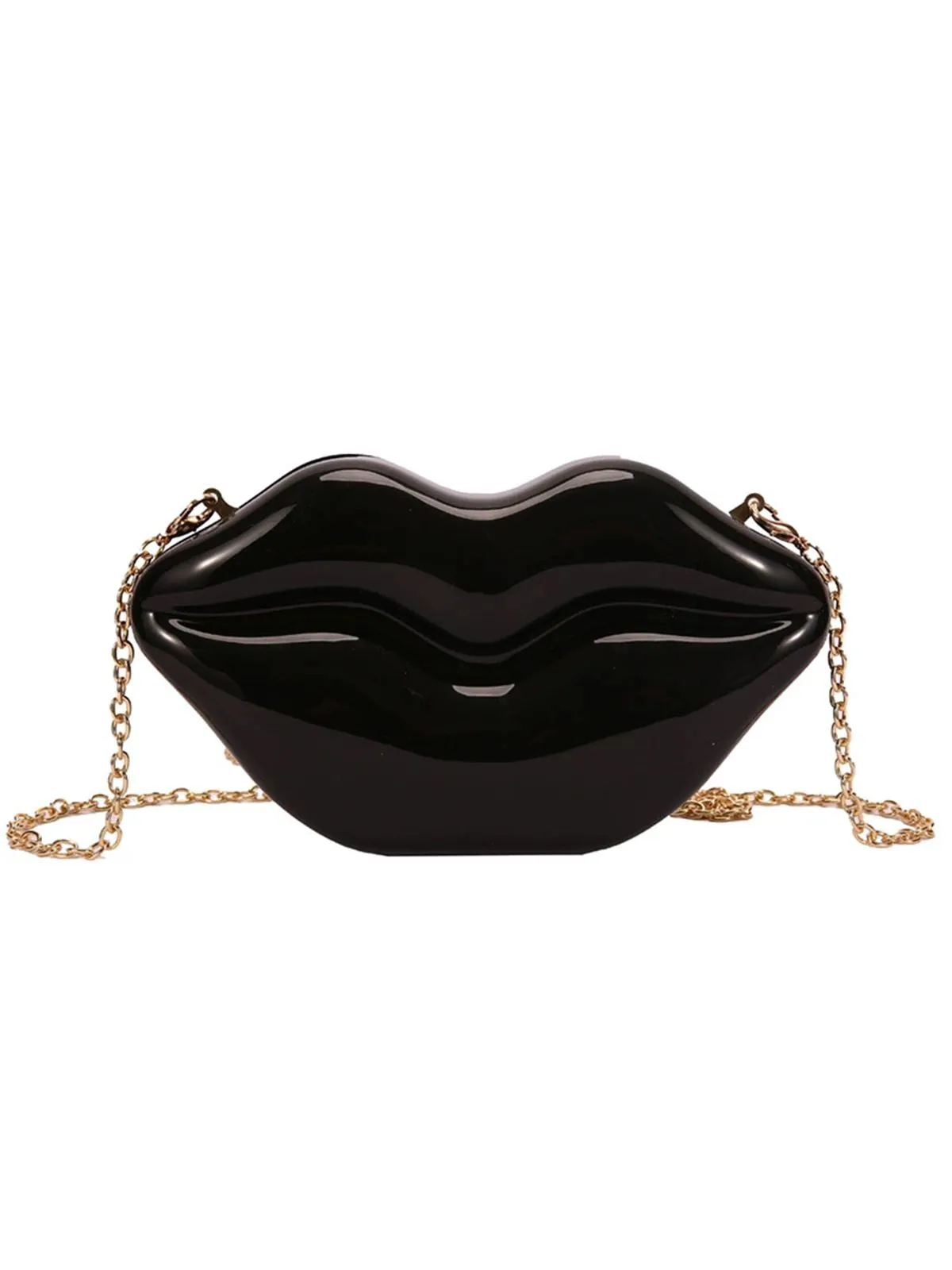 Lip-Shaped Metallic Shoulder Bag sold by Retro Stage product image thumbnail 2