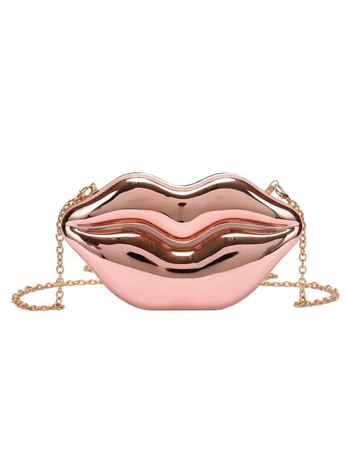 Lip-Shaped Metallic Shoulder Bag sold by Retro Stage product image thumbnail 5