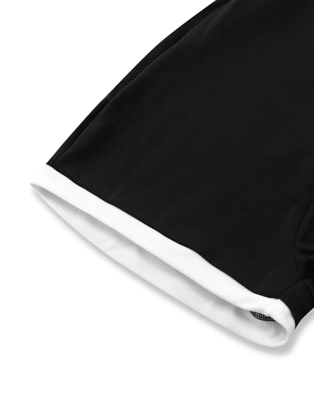 Black 1950s Square Neck Long Sleeve Romper sold by Retro Stage product image thumbnail 3