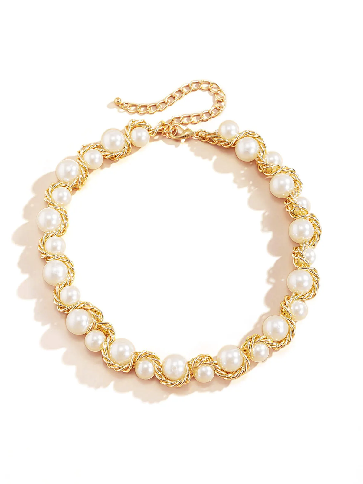 Vintage Alloy Wrap Pearl Necklace sold by Retro Stage