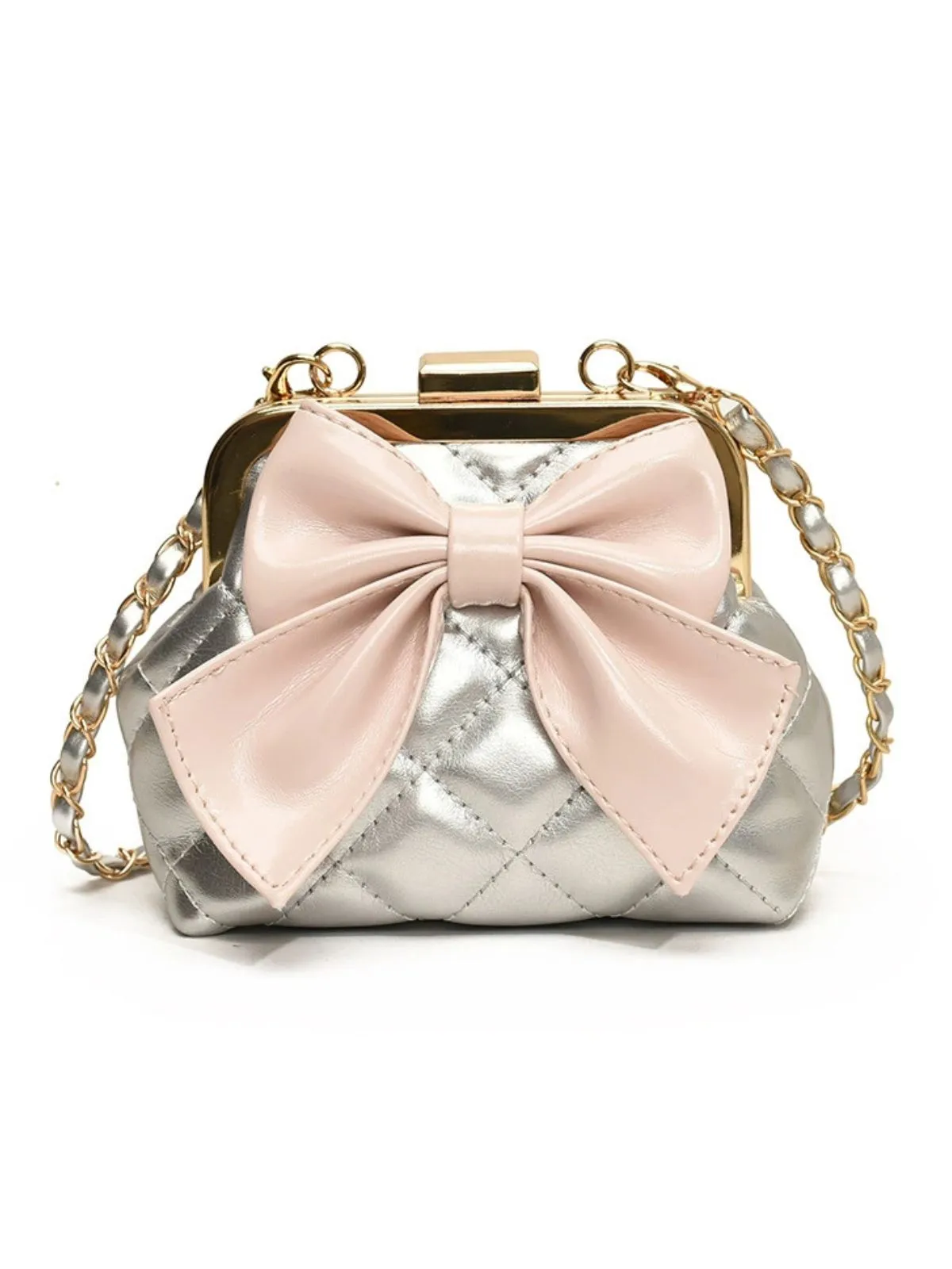 Vintage Bow Clip Chain Crossbody Bag sold by Retro Stage product image thumbnail 3