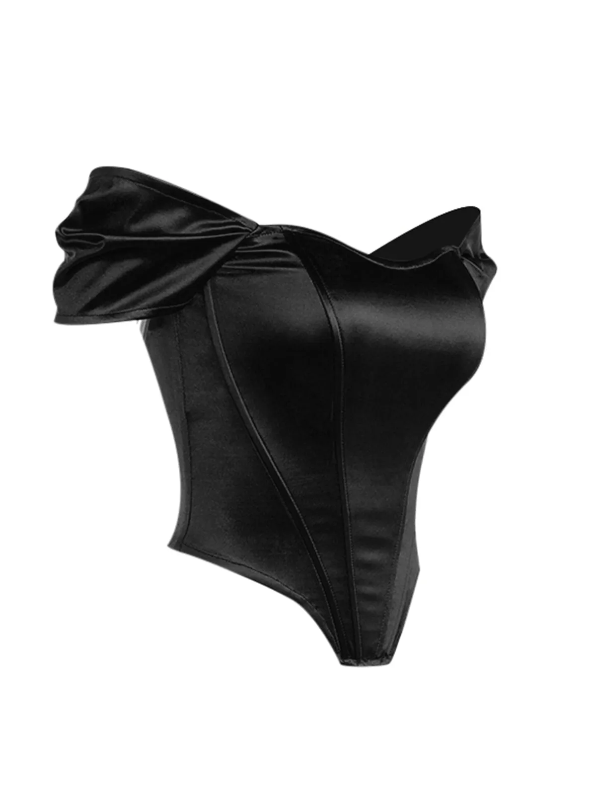 1930s Solid Satin Herringbone Court Style Top sold by Retro Stage product image thumbnail 2