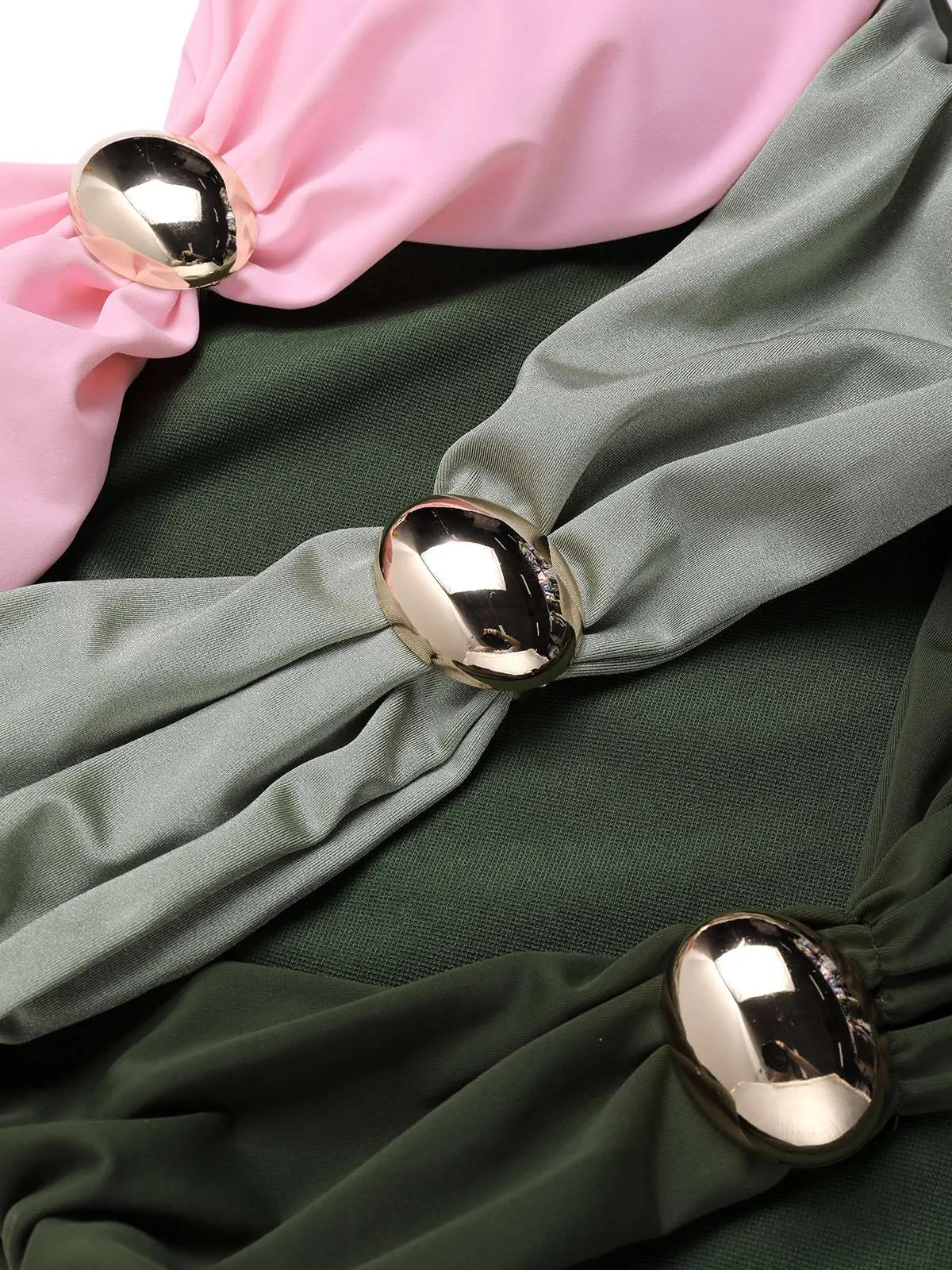 1950s Metal Button Hollow One-Piece Swimsuit sold by Retro Stage product image thumbnail 5