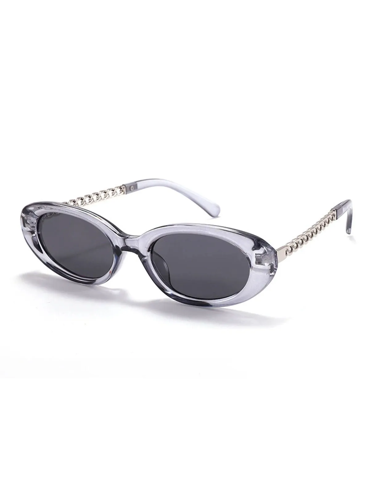 Vintage Chain Temple Oval Sunglasses sold by Retro Stage product image thumbnail 5