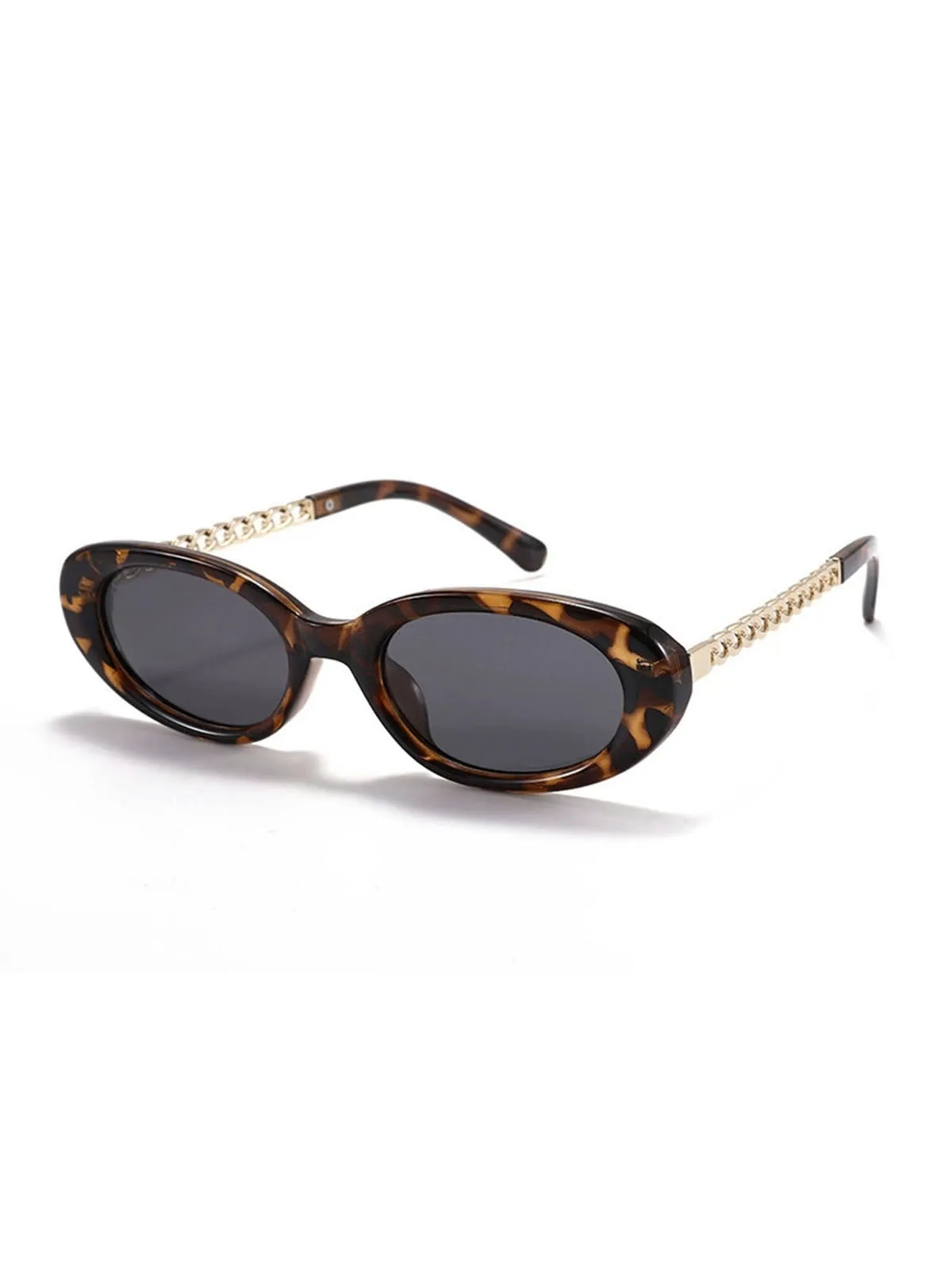 Vintage Chain Temple Oval Sunglasses sold by Retro Stage product image thumbnail 4