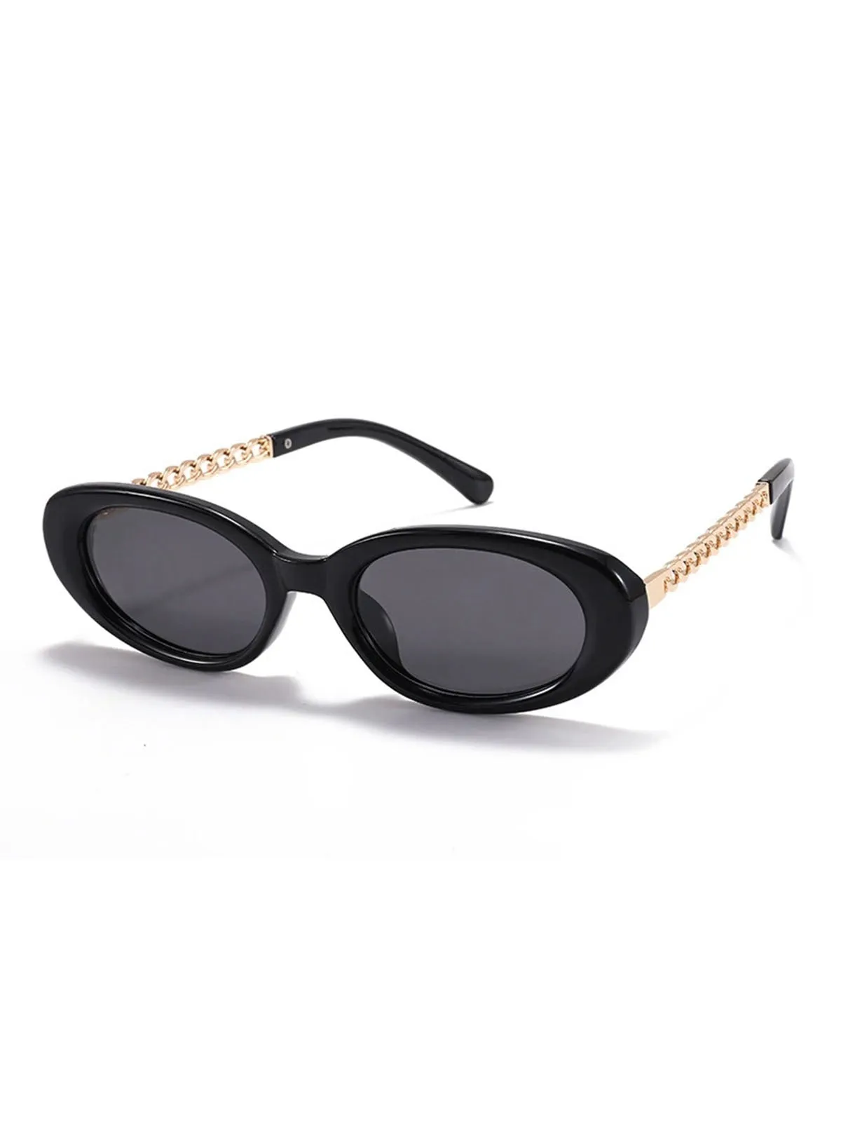 Vintage Chain Temple Oval Sunglasses sold by Retro Stage product image thumbnail 2