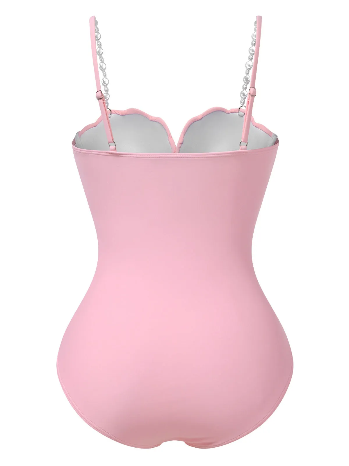 1950s Seashell Pearl Straps One-Piece Swimsuit sold by Retro Stage product image thumbnail 3