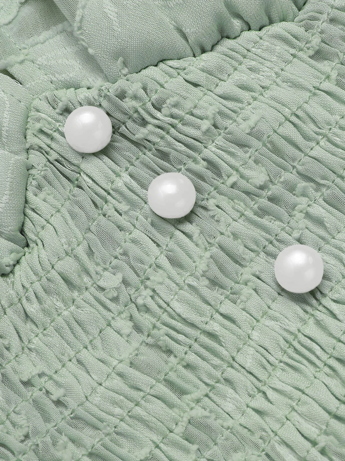 1960s Jaquard Floral Deep V-Neck Skater Dress sold by Retro Stage product image thumbnail 4