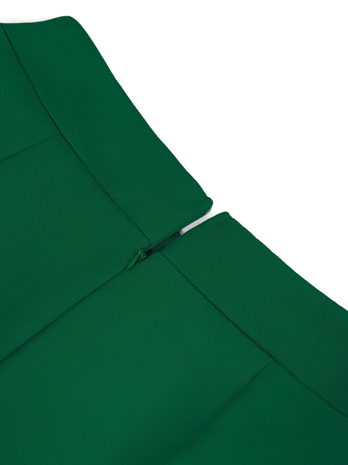 2PCS Green 1950s Floral Crop Top & High Waist Pants sold by Retro Stage product image thumbnail 4