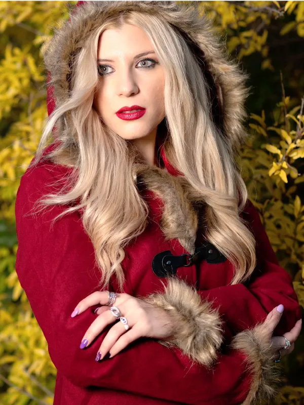 1950s Solid Buckle Fur Trimmed Coat sold by Retro Stage