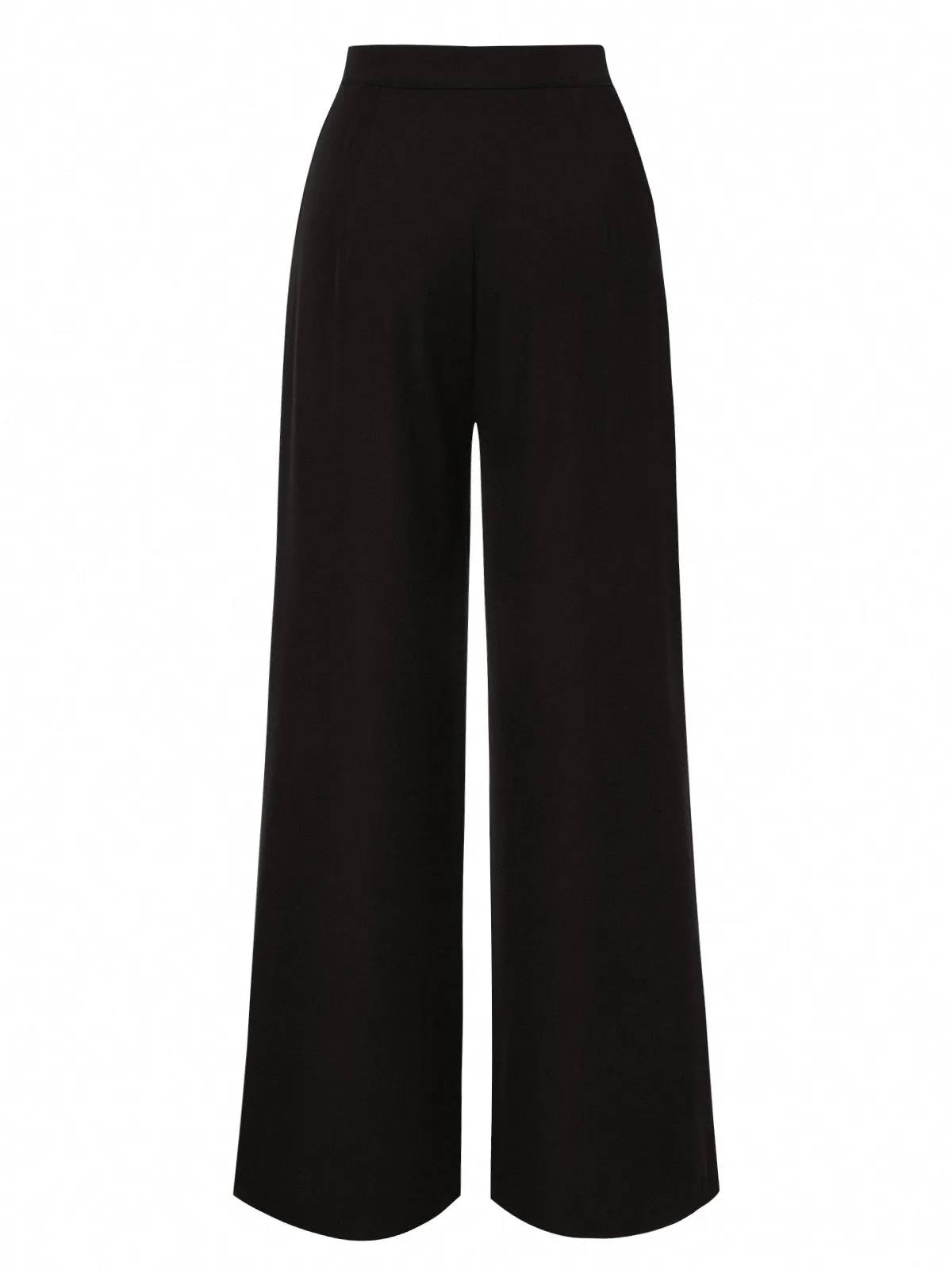 Black 1950s Contrast Trim Straight-Leg Pants sold by Retro Stage product image thumbnail 4