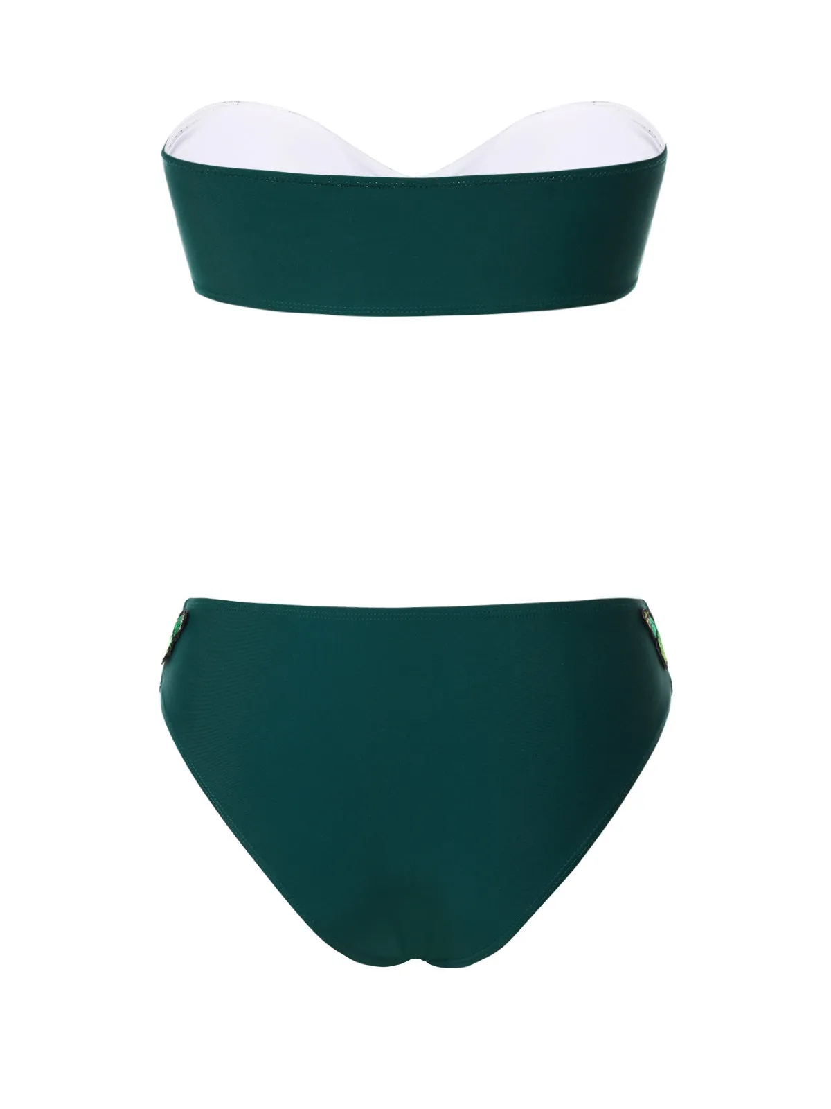 Green 1960s 3D Butterfly Bandeau Bikini Set sold by Retro Stage product image thumbnail 4