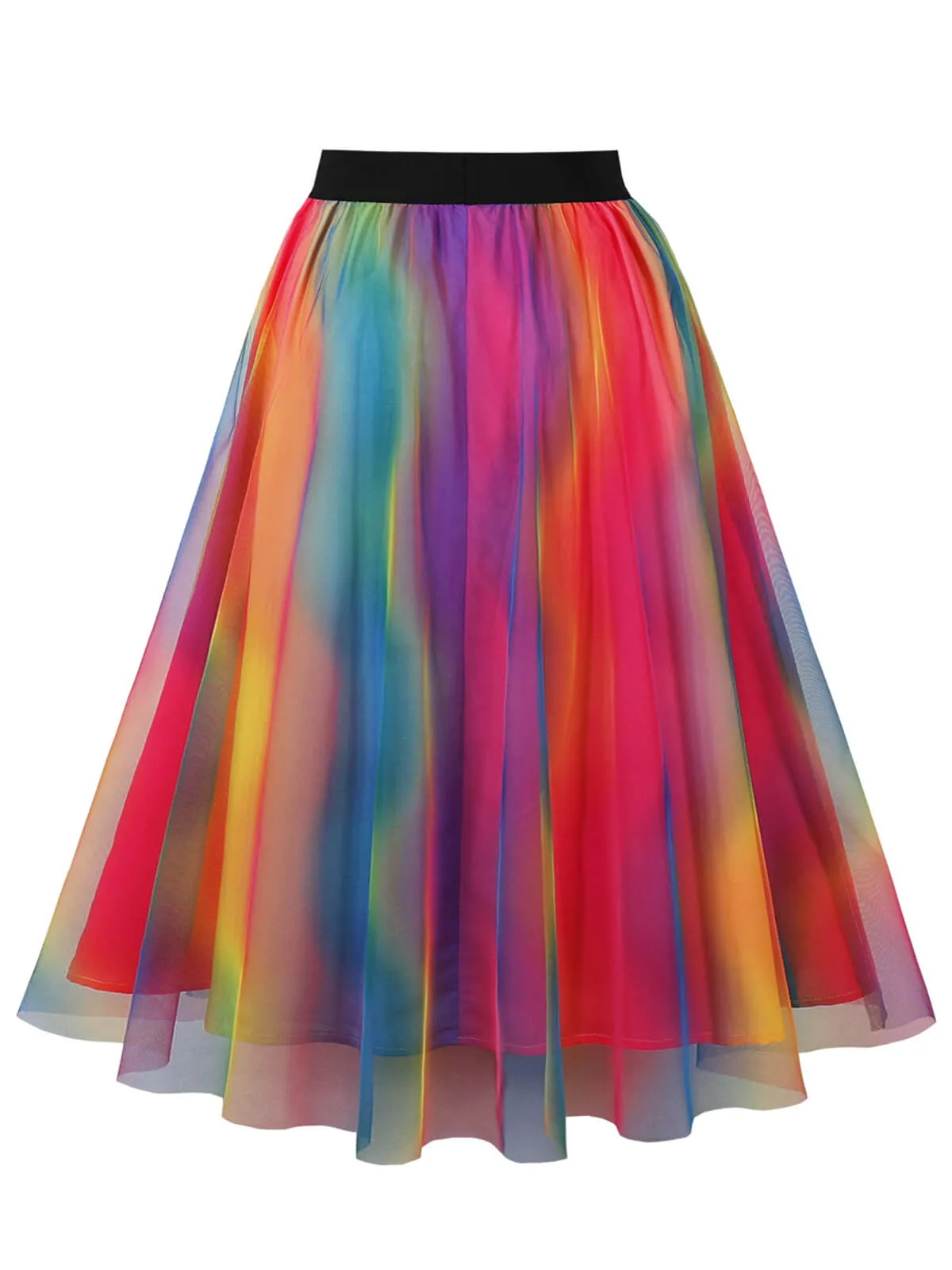 Multicolor 1950s Indistinct Swing Mesh Skirt sold by Retro Stage product image thumbnail 2