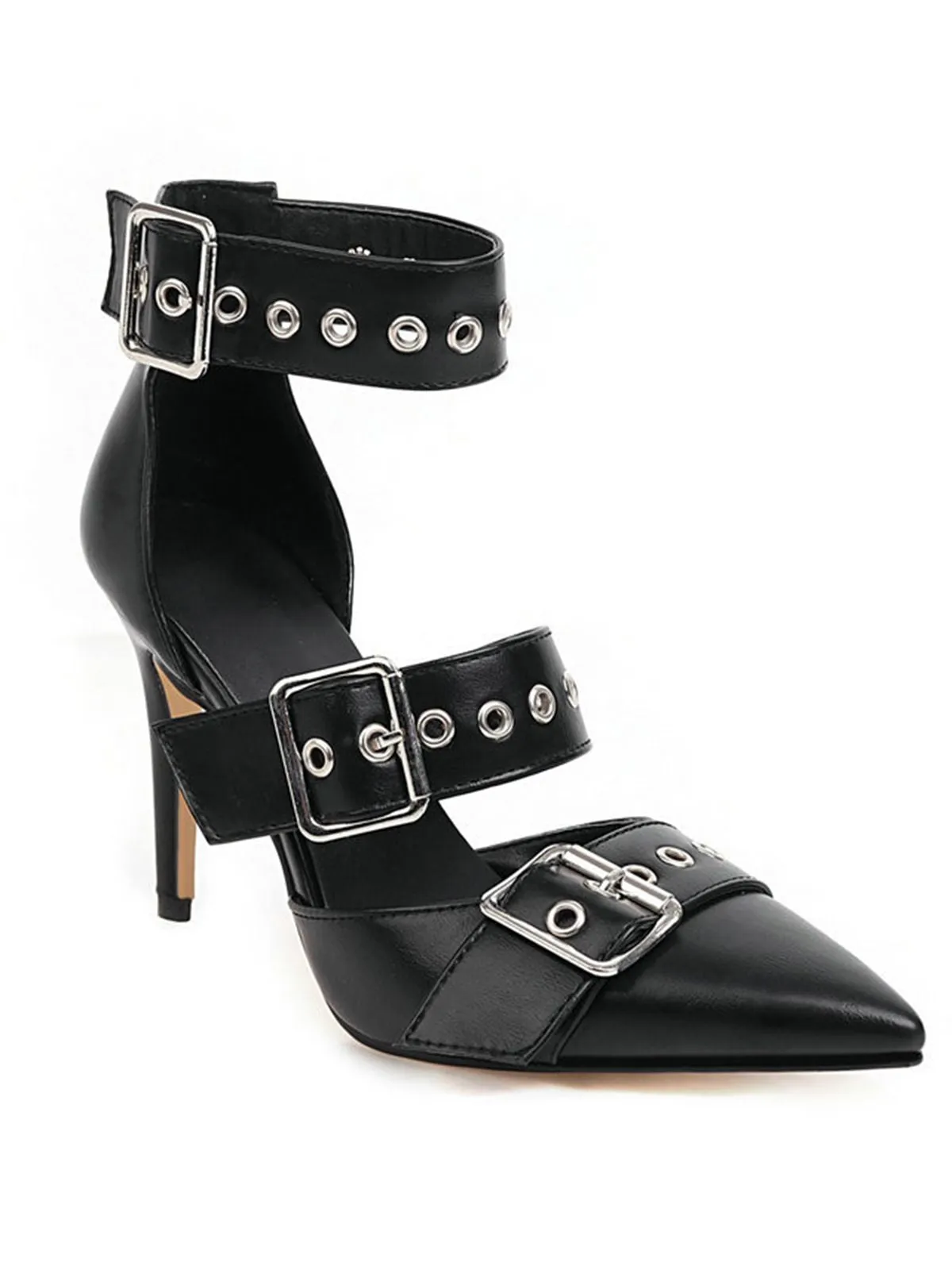 Retro Lace-up Button Décor Pointed Shoes sold by Retro Stage product image thumbnail 2