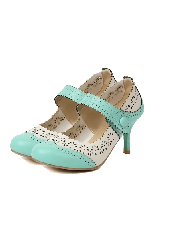 Retro Hollow Out Ankle Strap High Heels Shoes sold by Retro Stage