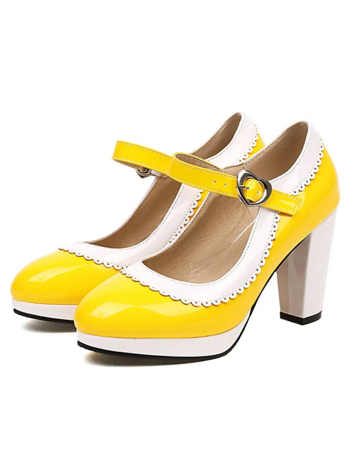 Ankle Strap Chunky Heels Mary Jane Shoes sold by Retro Stage product image thumbnail 2