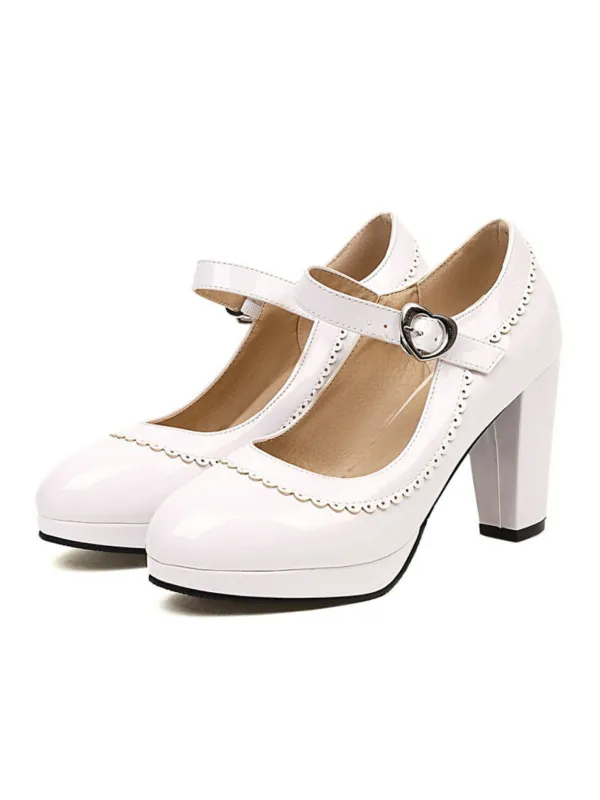 Ankle Strap Chunky Heels Mary Jane Shoes sold by Retro Stage