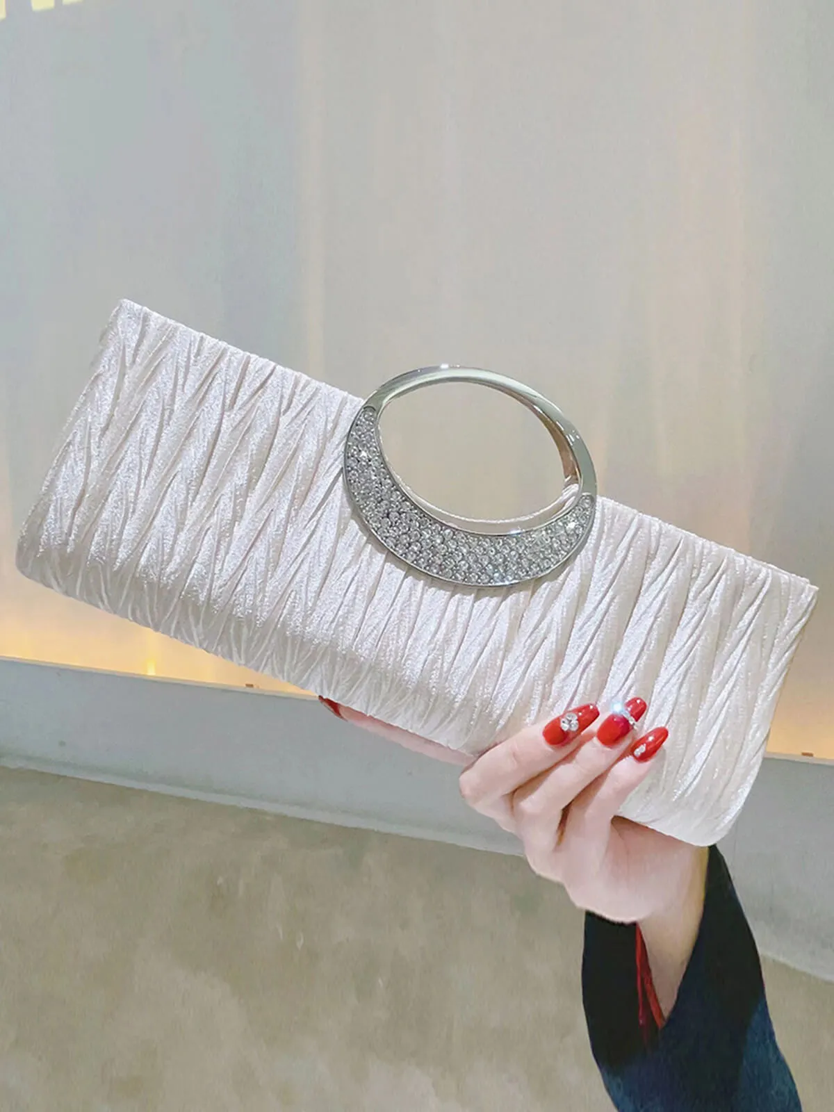 Vintage Square Rhinestone Party Handbag sold by Retro Stage product image thumbnail 4