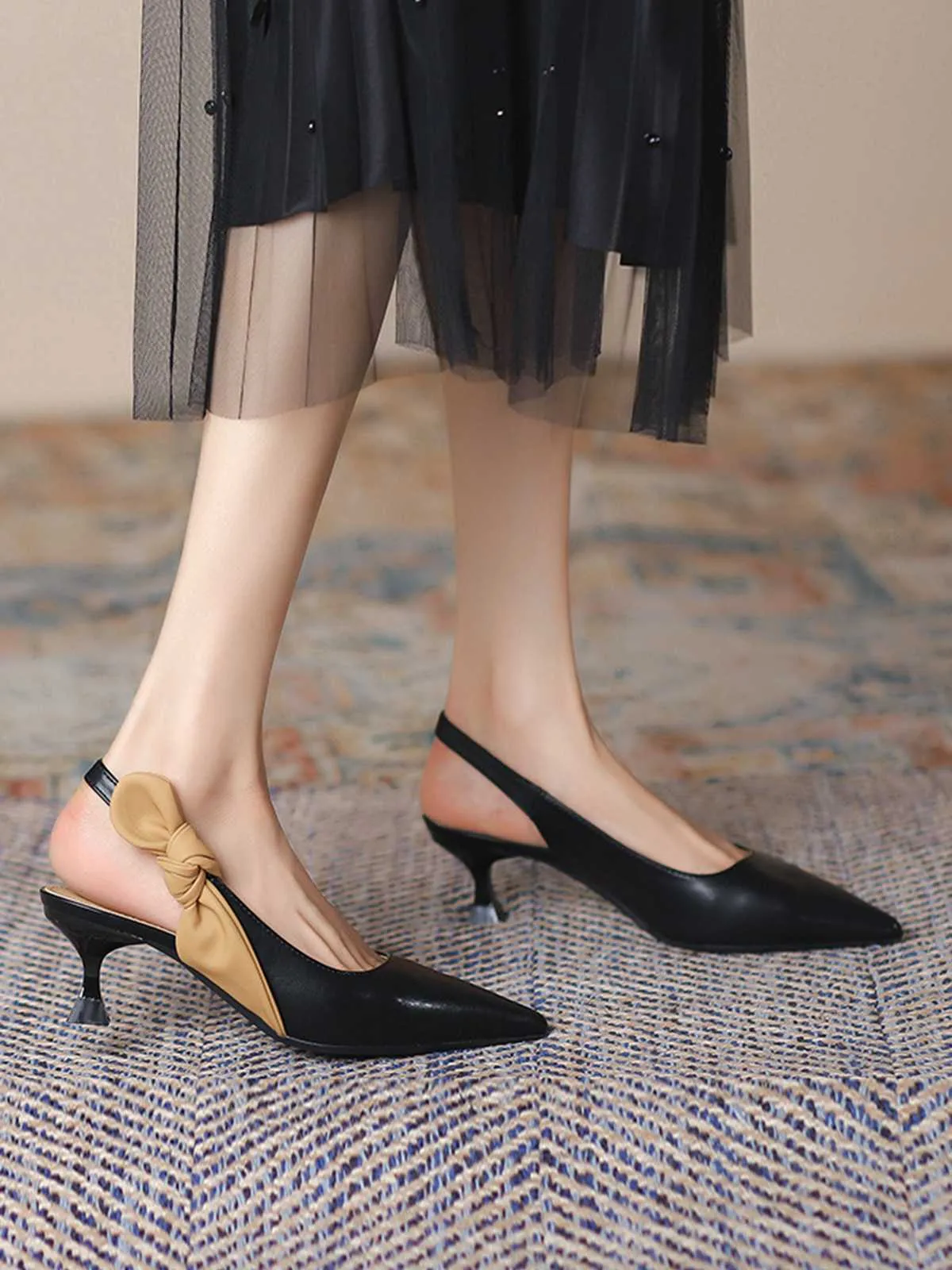 Pointed-Toe Strappy Stiletto Sandals sold by Retro Stage product image thumbnail 2