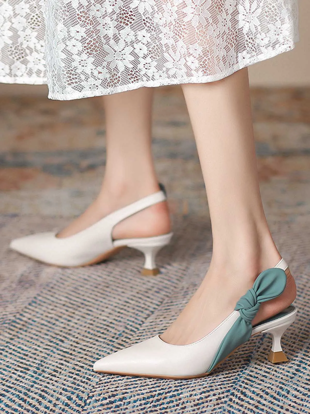 Pointed-Toe Strappy Stiletto Sandals sold by Retro Stage product image thumbnail 5