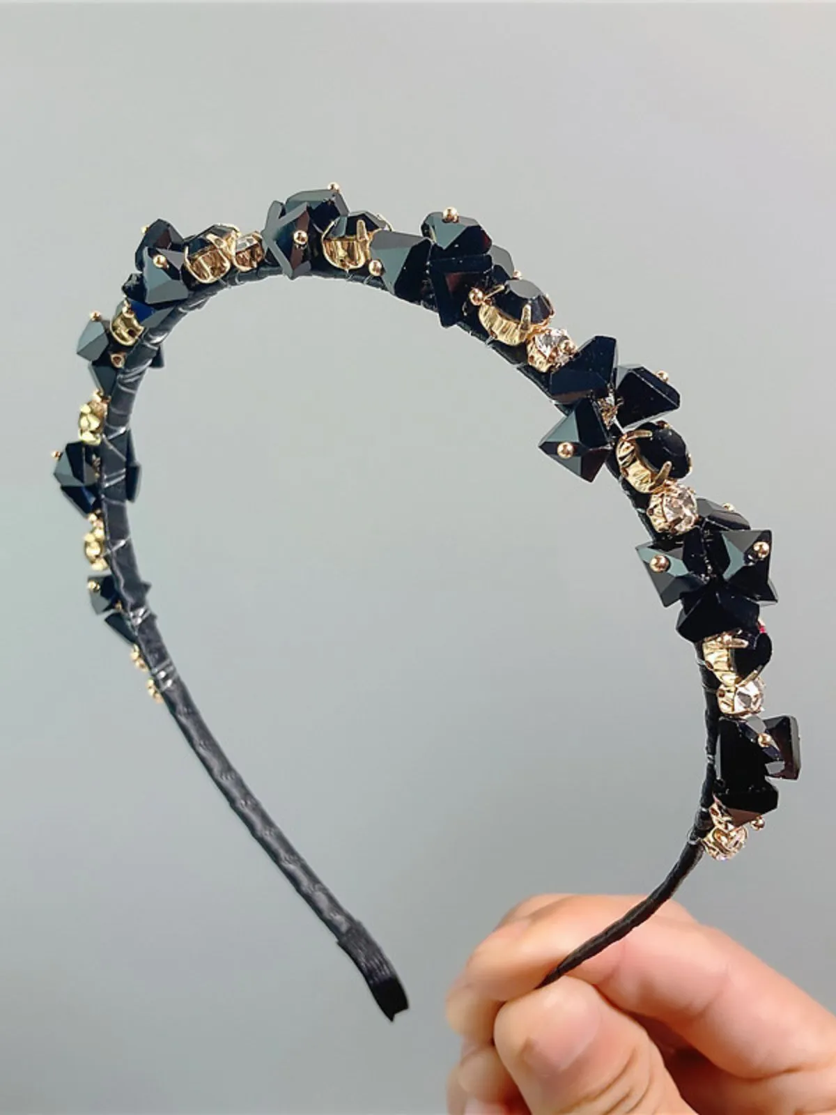 Bling Unspecified Shapes Rhinestone Headband sold by Retro Stage product image thumbnail 2