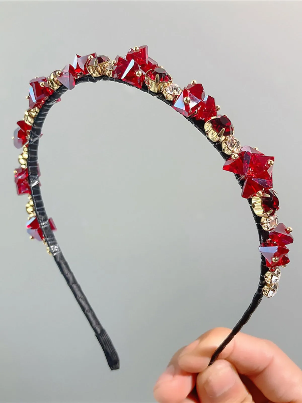 Bling Unspecified Shapes Rhinestone Headband sold by Retro Stage