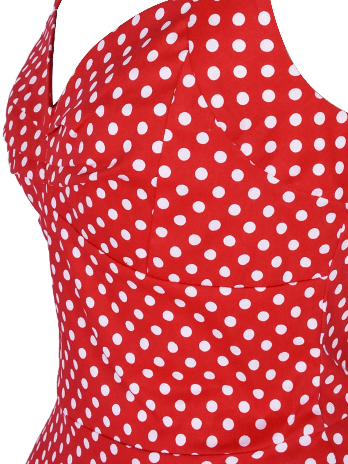 1950s Polka Dot Halter Swing Dress sold by Retro Stage product image thumbnail 5