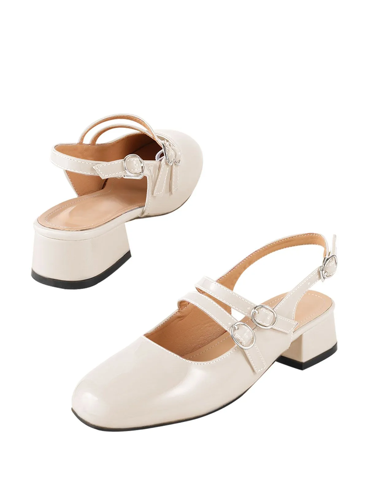 Vintage Solid Mary Janes Shoes sold by Retro Stage product image thumbnail 2