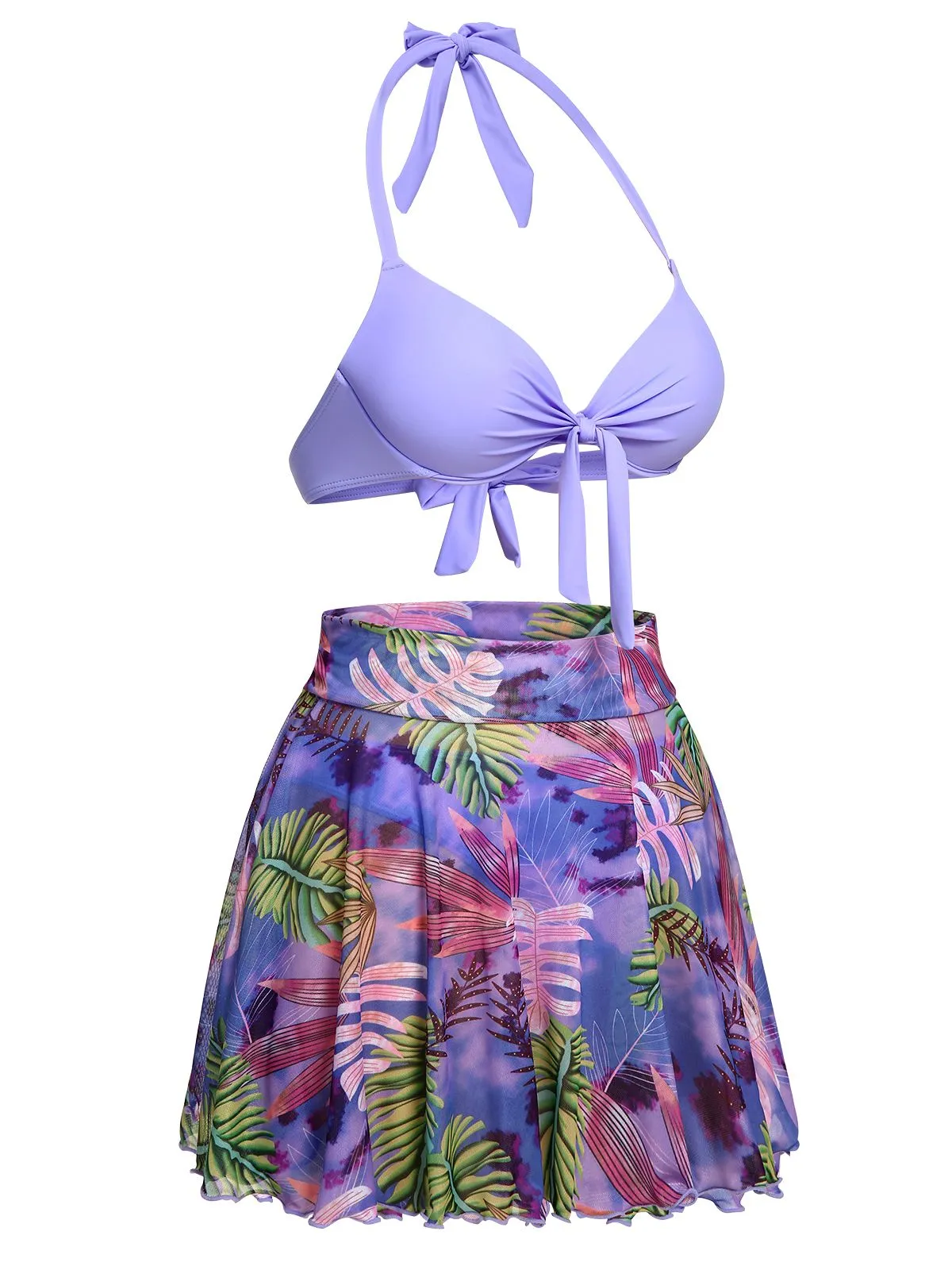 1940s Flowers Lace-Up Halter Swimsuit sold by Retro Stage product image thumbnail 3