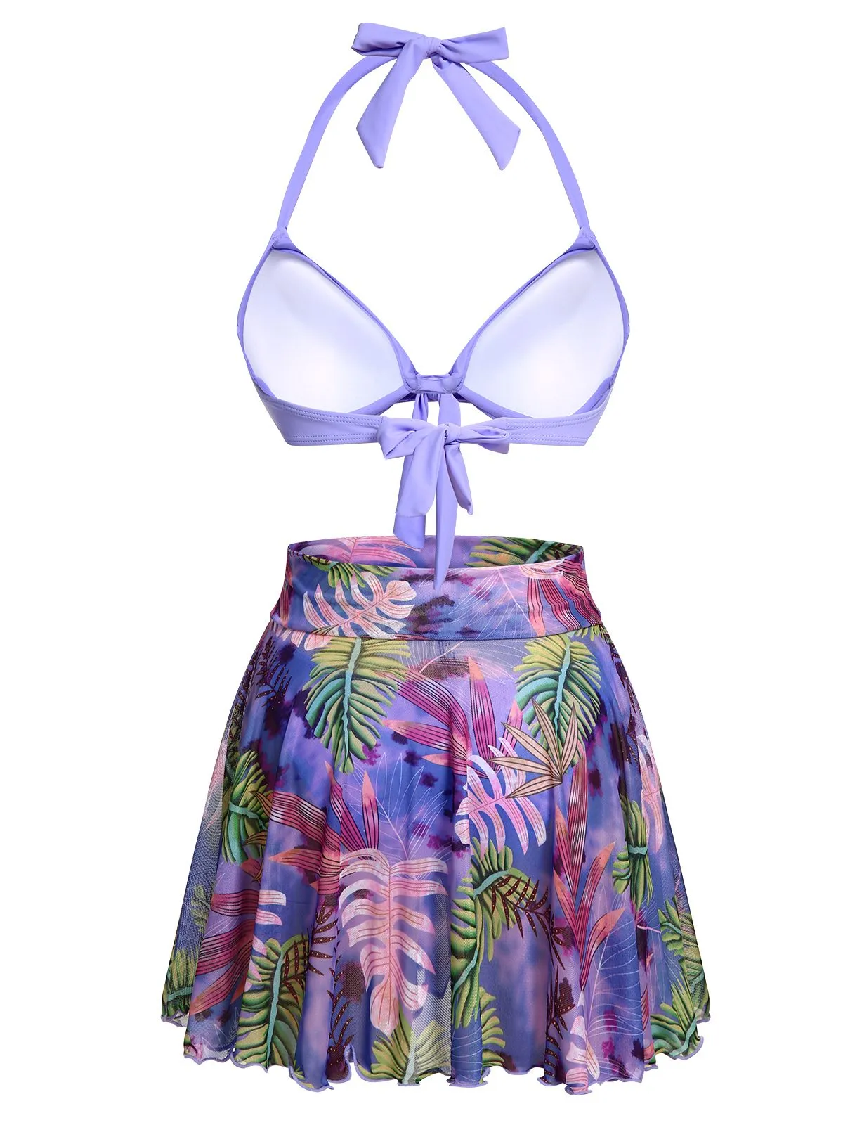 1940s Flowers Lace-Up Halter Swimsuit sold by Retro Stage product image thumbnail 4