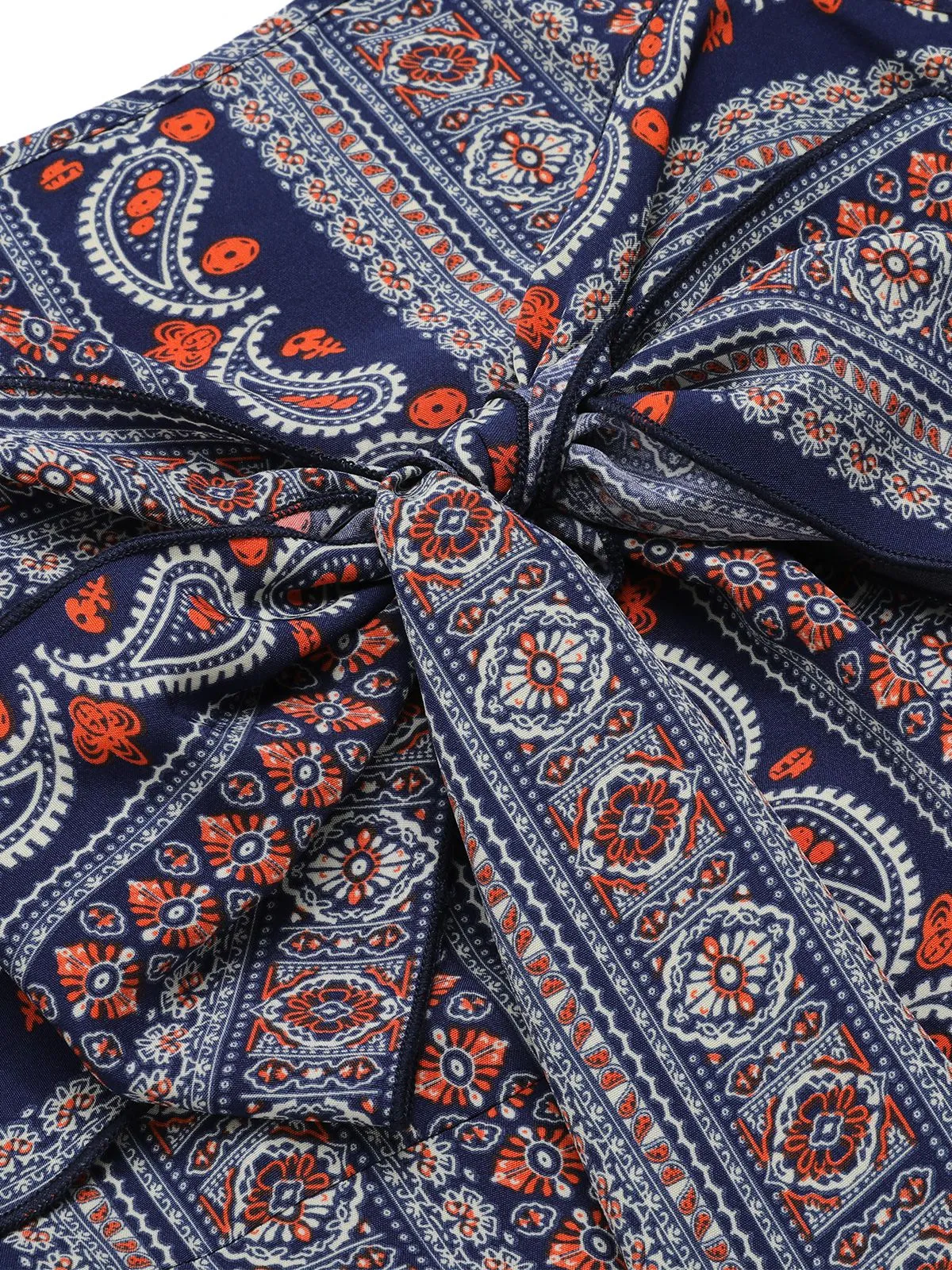 1930s Spaghetti Strap Bohemian Tie-Front Jumpsuit sold by Retro Stage product image thumbnail 4