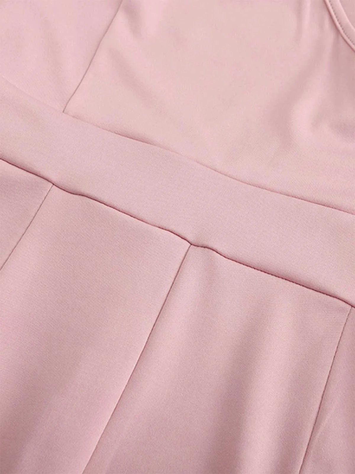 1950s One Shoulder Ruffles Solid Romper sold by Retro Stage product image thumbnail 5