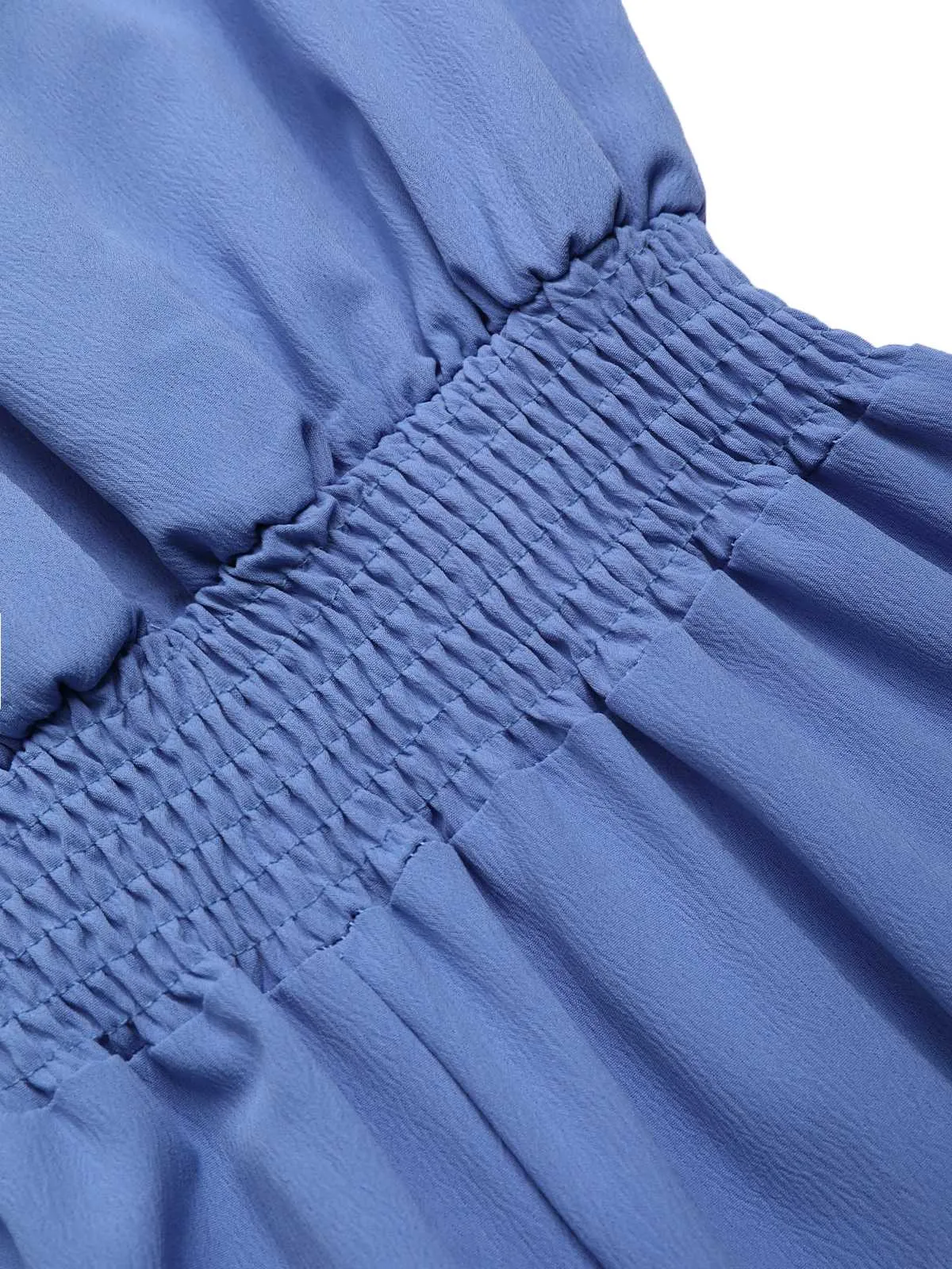 1930s Solid Off-Shoulder Waist Loose Straight Jumpsuit sold by Retro Stage product image thumbnail 4