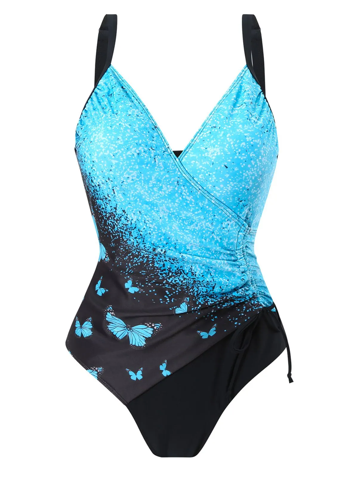 1960s Side-Laced V-Neck One-Piece Swimsuit sold by Retro Stage product image thumbnail 5